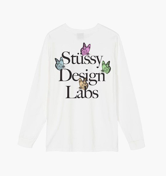 STUSSY DESIGN LABS PIG DYED LS Tee - NATURAL CIRCLE